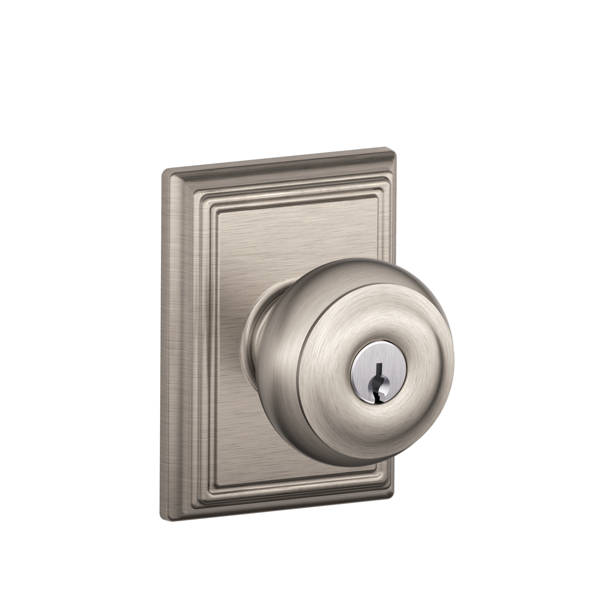 Schlage Brookshire Handleset with Deadbolt and Accent Door Lever and Rosette Wayfair